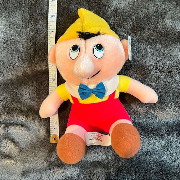 Disney Pinocchio Plush Stuffed Doll Toy Animated Classic Film 8" 1980 Vintage - Picture 6 of 6